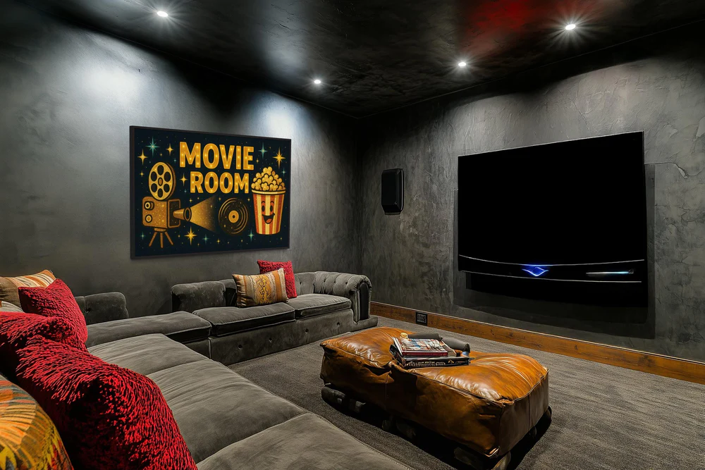 Add Wall Decor for a Cinema Vibe