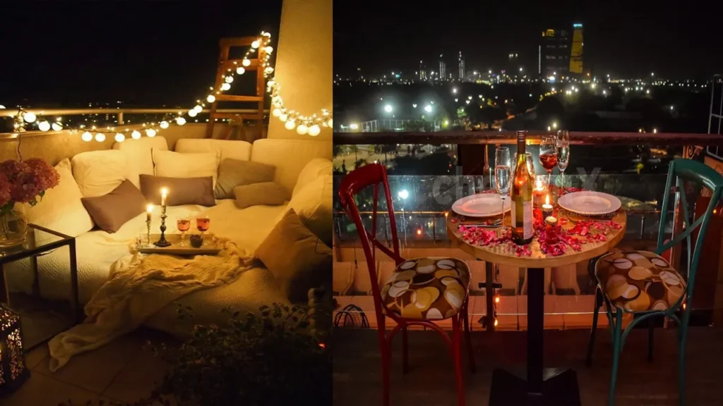 Balcony or Rooftop Date Setup