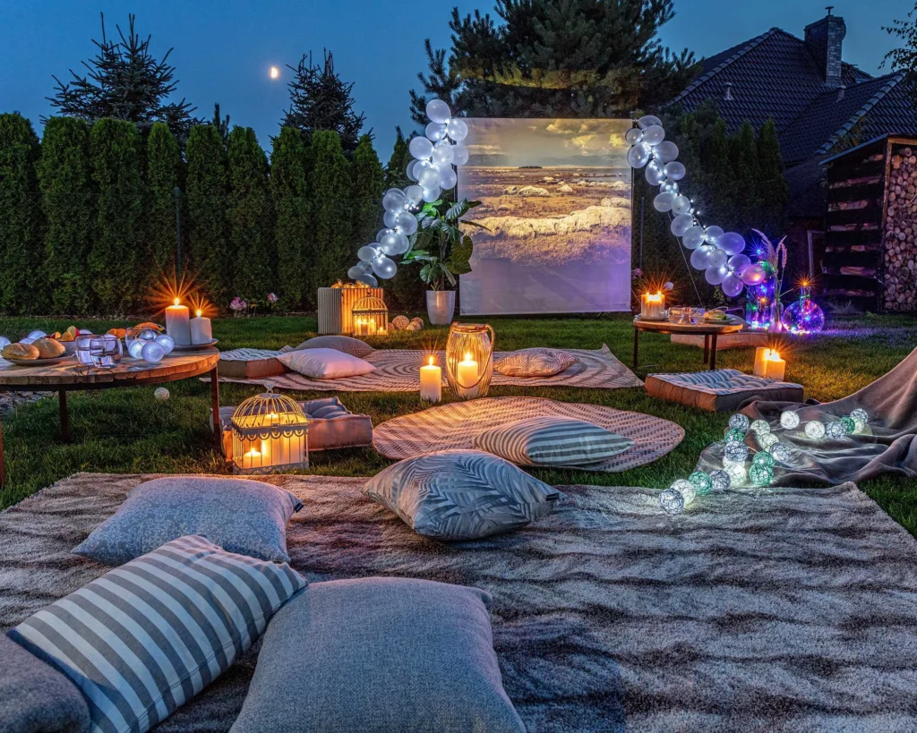 Cozy Movie Night Setup