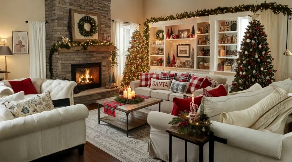 Easy Living Room Decorating Ideas for Christmas