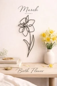 Accent Walls Inspired by Birth Flowers