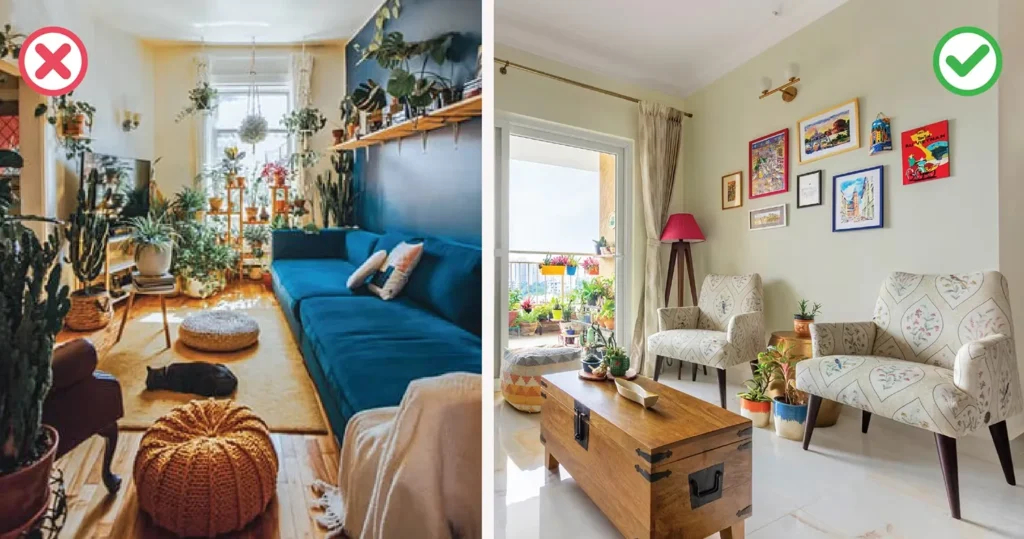 Avoid Over-Decorating Every Surface Tacky Living Room Decor