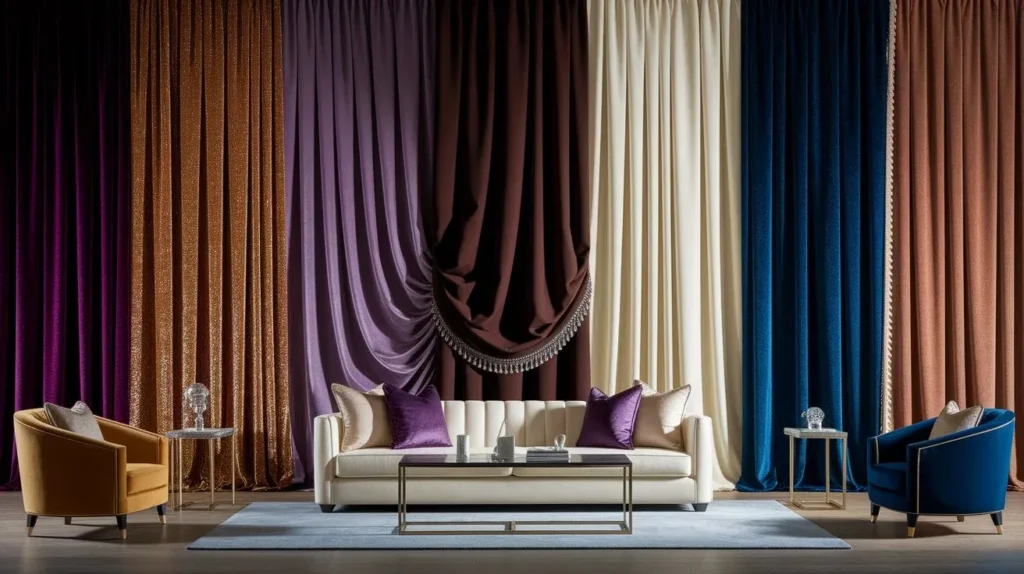 Curtain Ideas for Living Room Add Texture With Linen, Velvet, or Woven Fabrics