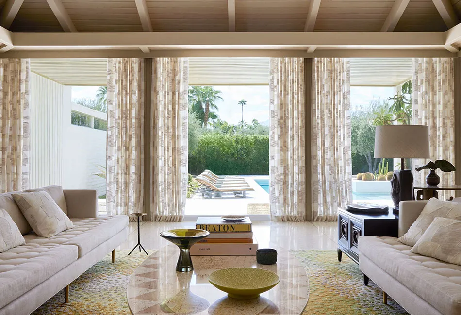 Curtain Ideas for Living Room Pair Curtains With Mirrors to Expand the Space