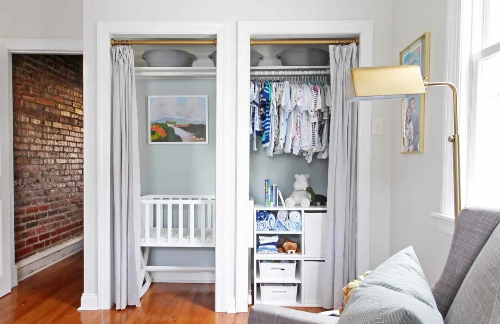 Curtain Ideas for Living Room Use Curtain Panels to Hide Storage Areas