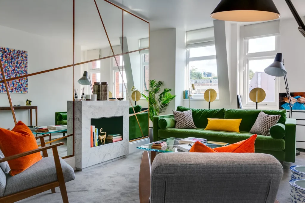 Use Mirrors to Open Up the Space Tacky Living Room Decor