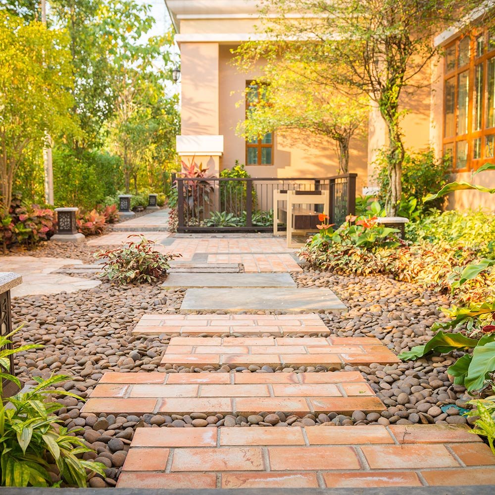 Backyard Landscaping Ideas with Walkways