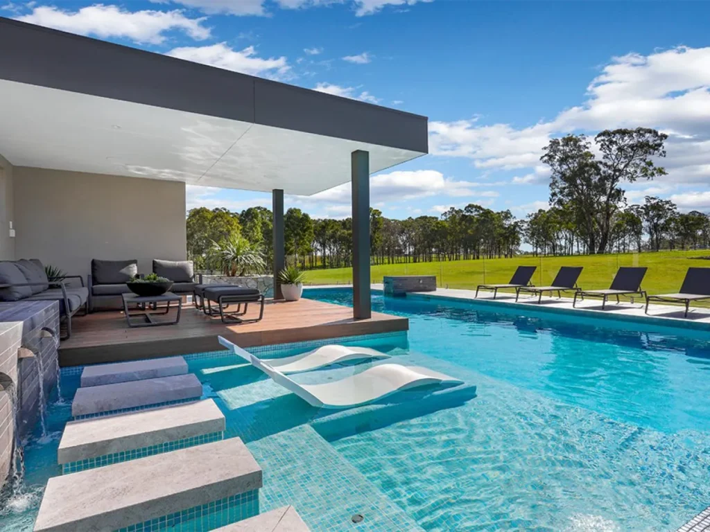Build Seating Into the Pool
