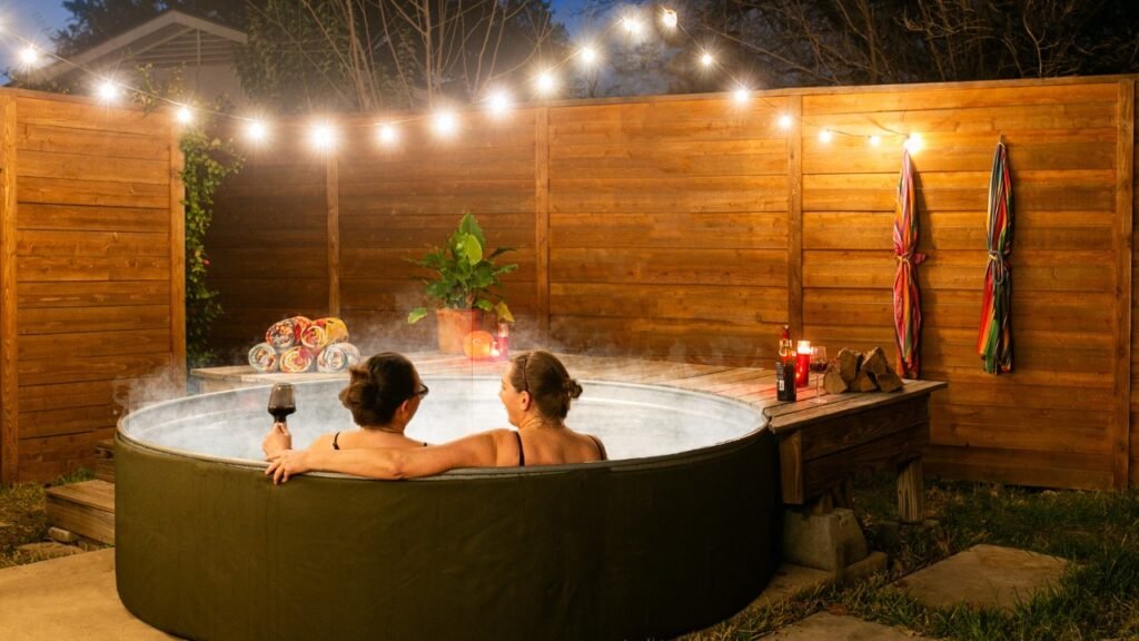Use a Stock Tank Pool for a Relaxed Look